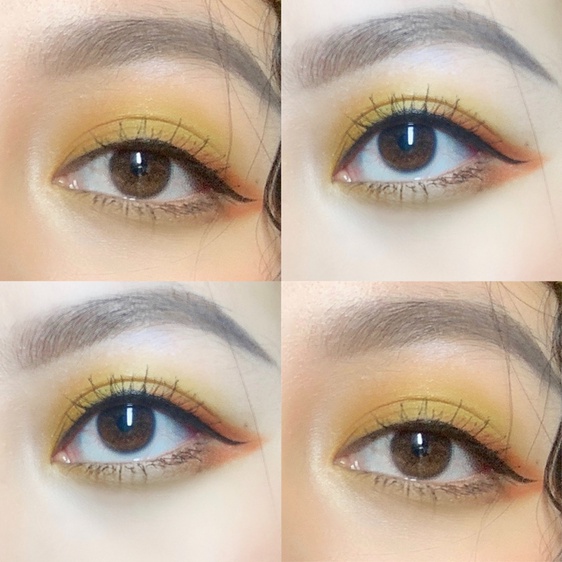 眼妆来着 第一次入橘朵的产品 ummm颜色太好看了吧～ 橘朵四色眼影#24